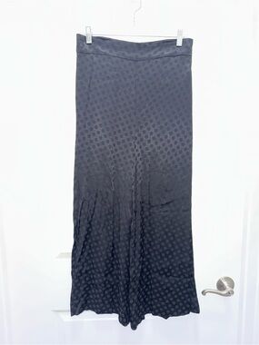 NWT Madewell Black Polka Dot Wide Leg Flowy Pants Medium